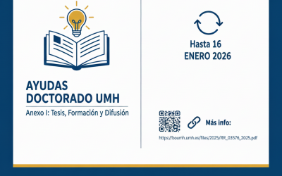 Ayudas para la realización de tesis y difusión de la investigación de la EDUMH